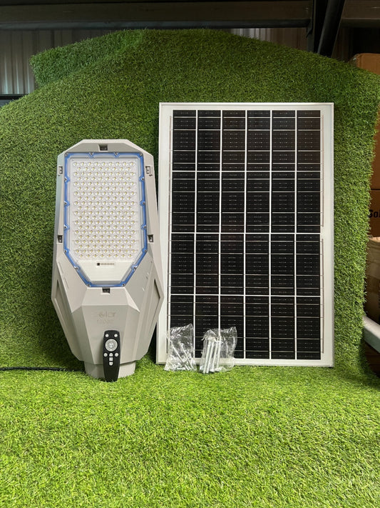 Lámpara Solar ZF-400-4000W con Panel Independiente | Ilumina hasta 23m